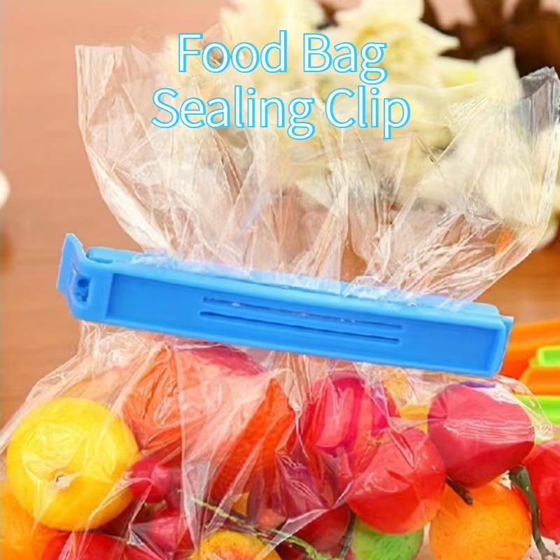 3-pack silicone food bag sealing clips | Moisture-proof, dust-proof, reusable