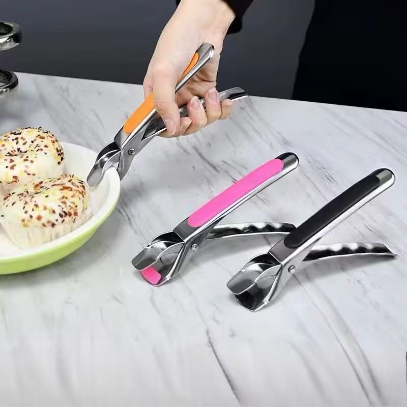 2-Pack Stainless Steel Heat-Resistant Clamping Pliers | Non-Slip