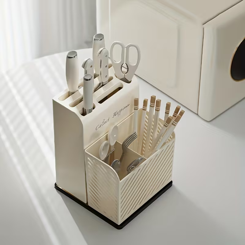 kitchen combination knife rack, fork and chopsticks storage rack