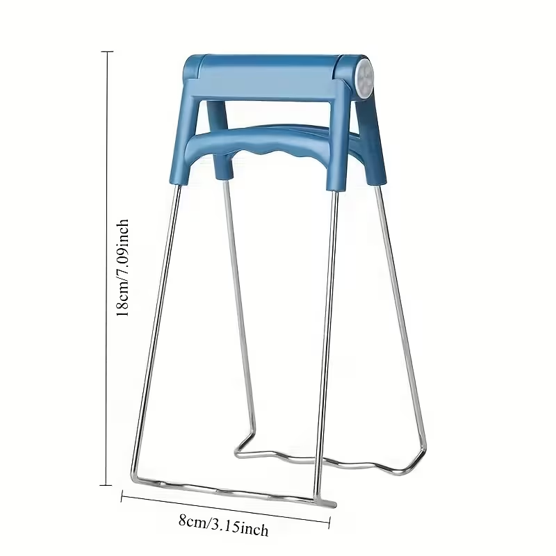Stainless steel plate clamps and racks - non-slip and heat-resistant, suitable for grilling.