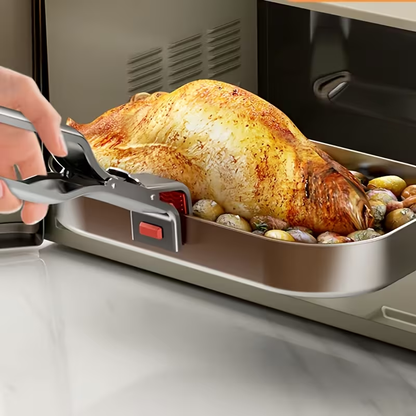 Stainless steel non-slip, high-temperature resistant heating tongs, kitchen gadgets