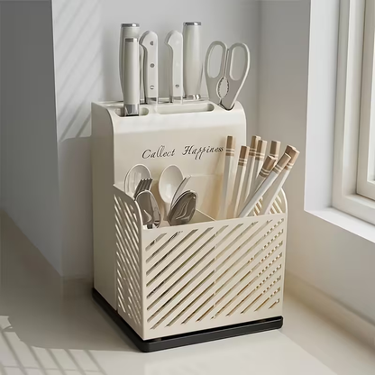 kitchen combination knife rack, fork and chopsticks storage rack