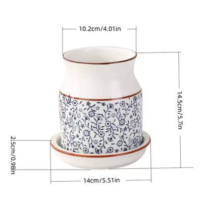 2-piece ceramic kitchen dish rack set | Large capacity