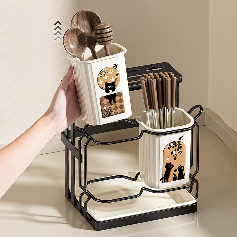 Kitchen countertop dish rack | Stainless steel with drip tray