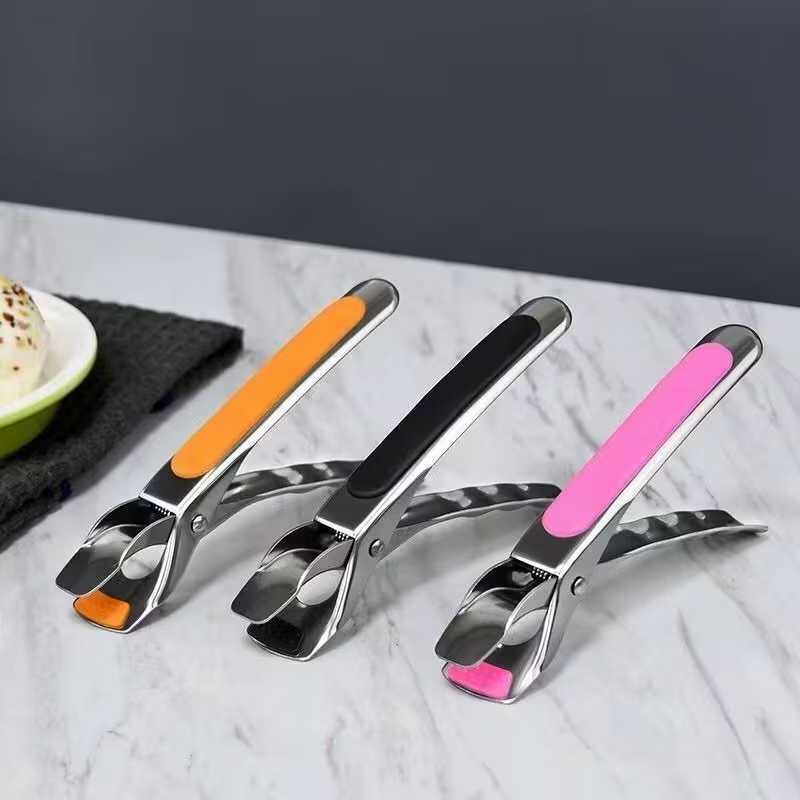 2-Pack Stainless Steel Heat-Resistant Clamping Pliers | Non-Slip