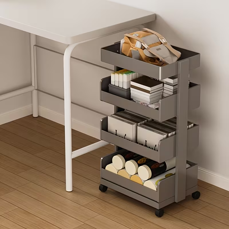Heavy Duty | Mobile 1-Piece Wheeled Multi-Function Storage Trolley