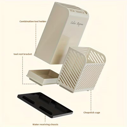 kitchen combination knife rack, fork and chopsticks storage rack