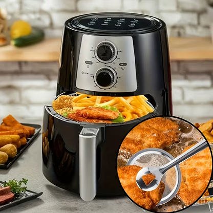 Extended stainless steel oil strainer | Multi-functional non-stick oil pan clamp