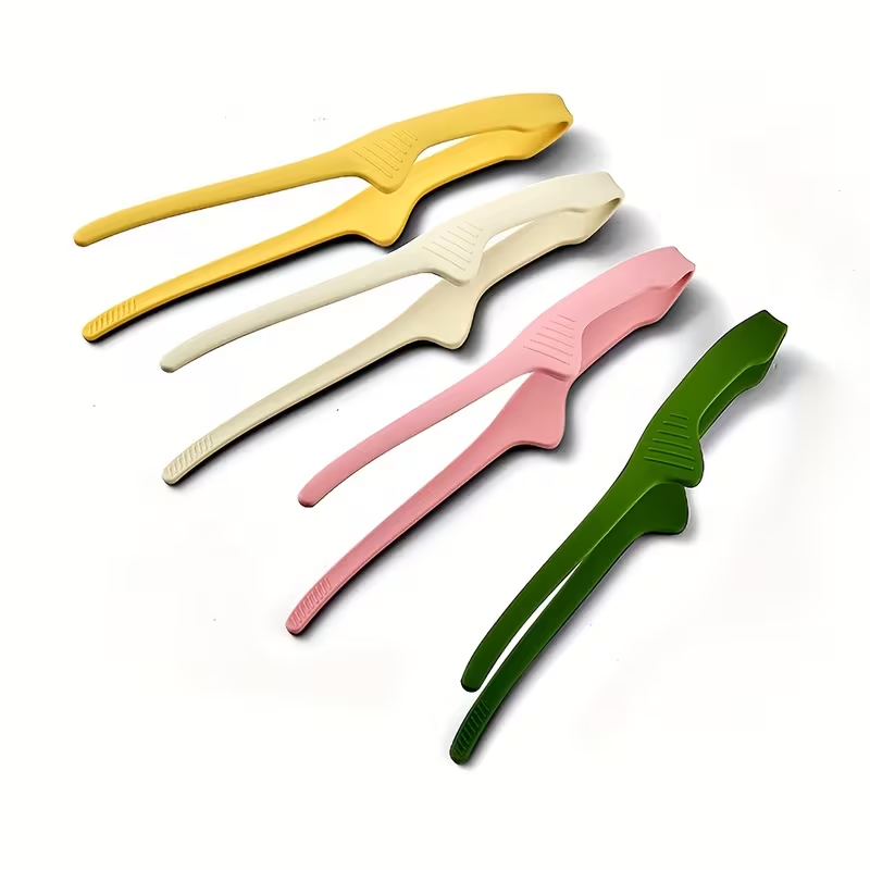 1 Multifunctional Silicone Non-Slip BBQ Food Tongs