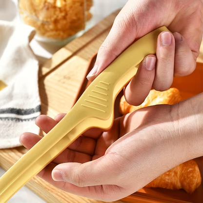 1 Multifunctional Silicone Non-Slip BBQ Food Tongs