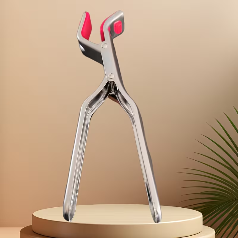 Stainless steel non-slip, high-temperature resistant heating tongs, kitchen gadgets