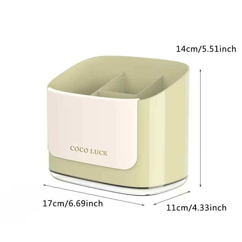 Dishware storage box with drain rack and dividers, no drilling required.
