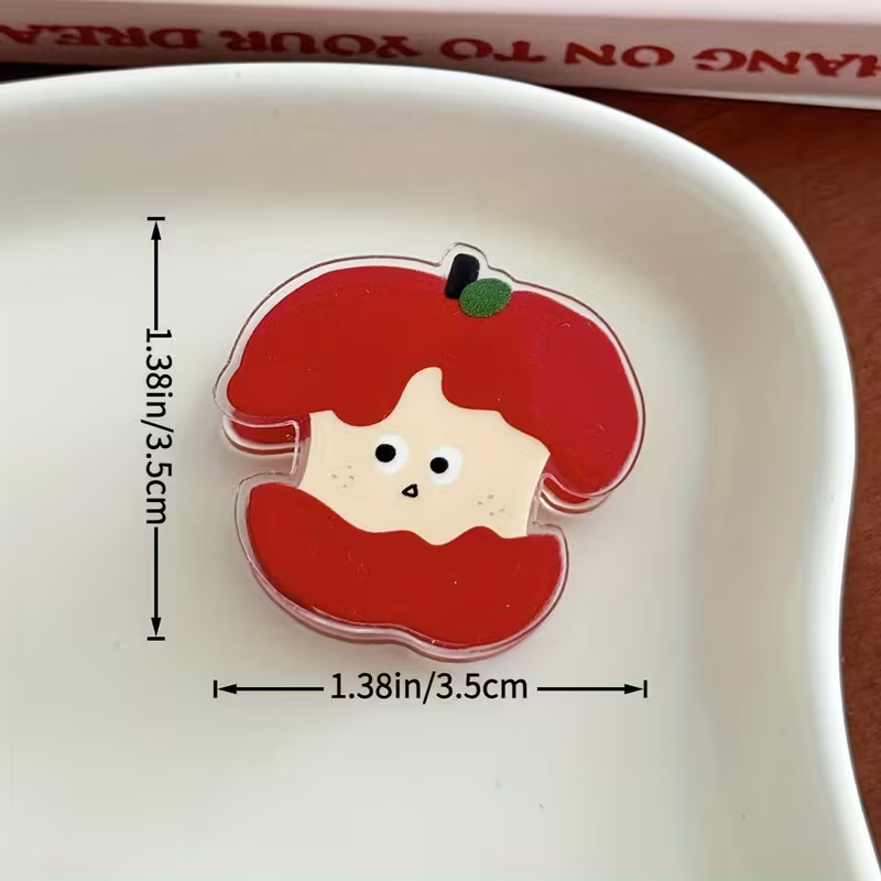 One small apple-shaped food bag clip - moisture-proof sealing clip, food preservation clip