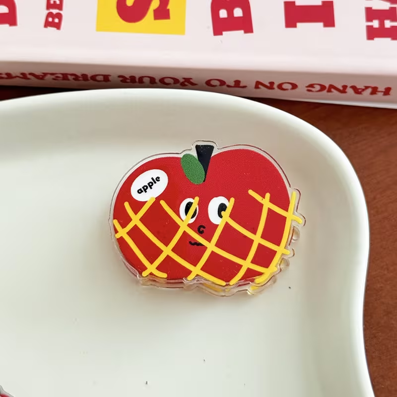 One small apple-shaped food bag clip - moisture-proof sealing clip, food preservation clip