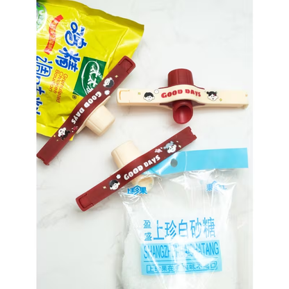 Two food storage and sealing clips, non-contact plastic snack clips