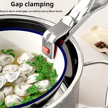Stainless steel non-slip, high-temperature resistant heating tongs, kitchen gadgets