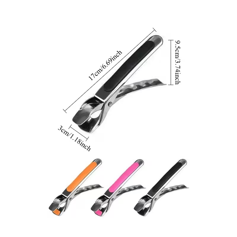 2-Pack Stainless Steel Heat-Resistant Clamping Pliers | Non-Slip