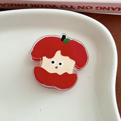 One small apple-shaped food bag clip - moisture-proof sealing clip, food preservation clip