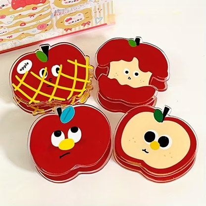 One small apple-shaped food bag clip - moisture-proof sealing clip, food preservation clip