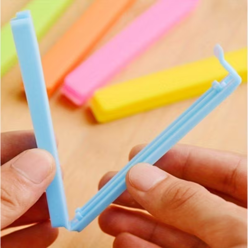 3-pack silicone food bag sealing clips | Moisture-proof, dust-proof, reusable