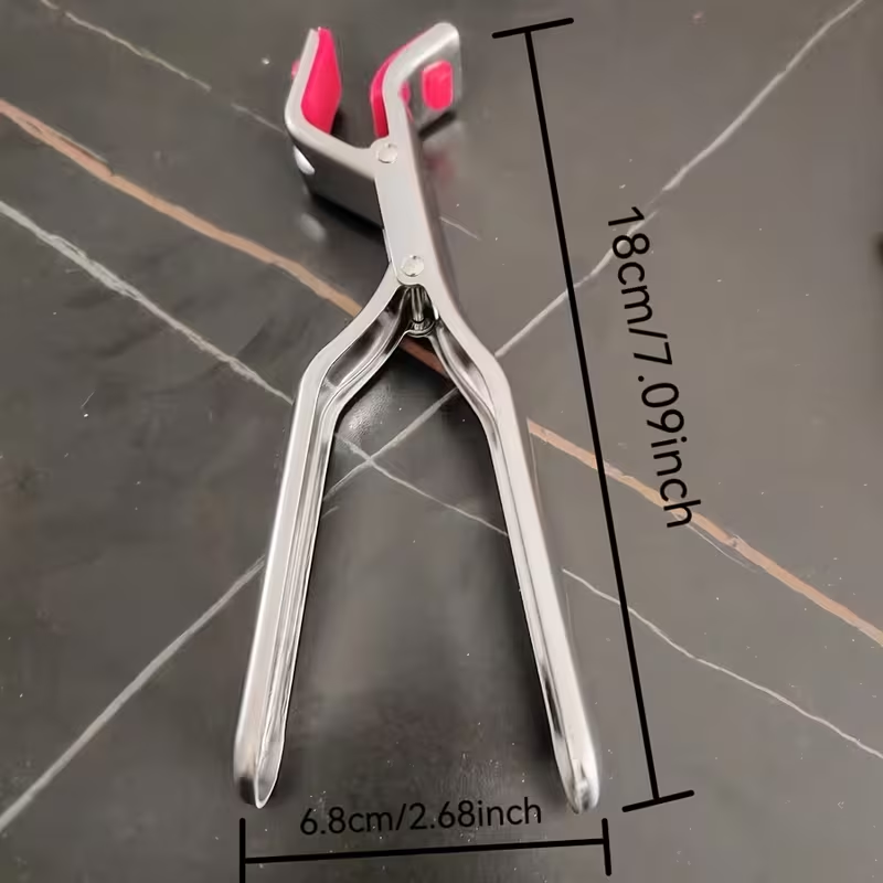 Stainless steel non-slip, high-temperature resistant heating tongs, kitchen gadgets